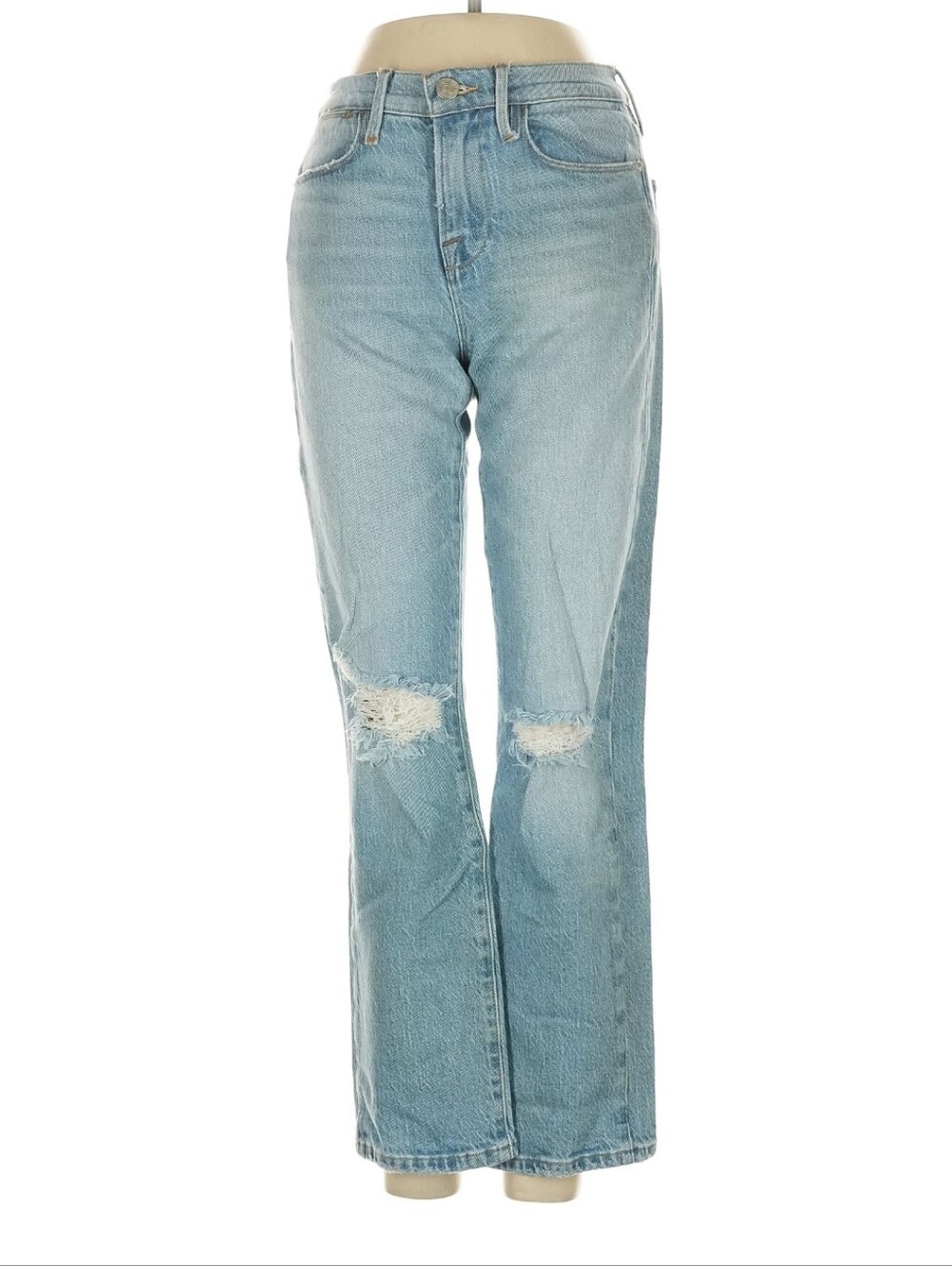 Frame Light Blue Distressed Denim Pants Sz 23
